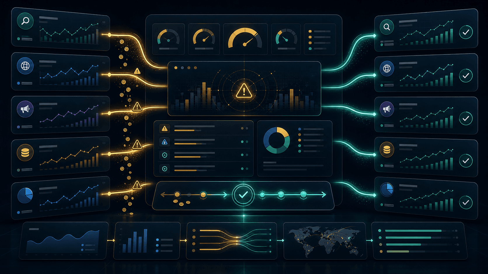 fugas de presupuesto marketing detectadas en un dashboard operativo